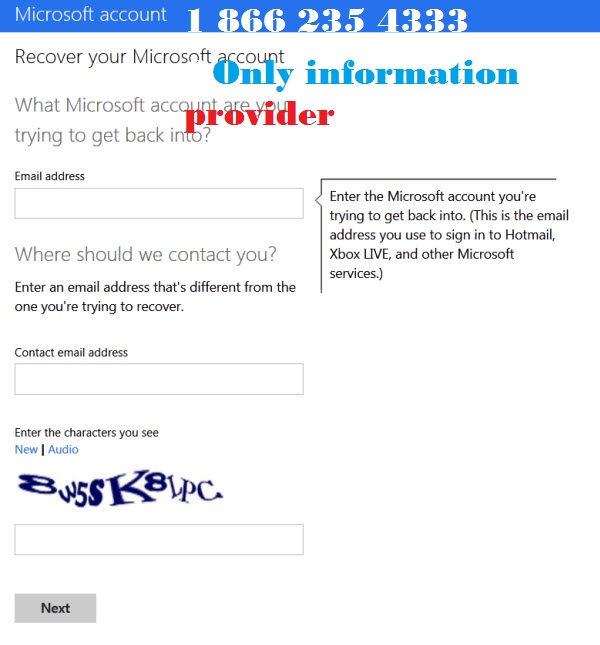 How to recover microsoft account password